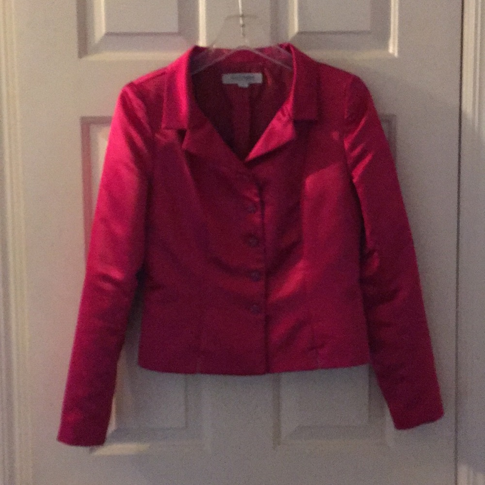 Vintage 90’s Kay Unger satin evening jacket